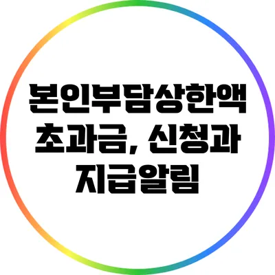 본인부담상한액 초과금, 신청과 지급알림