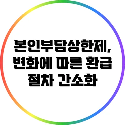 본인부담상한제, 변화에 따른 환급 절차 간소화