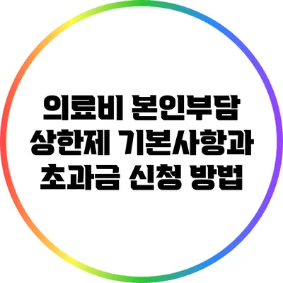 의료비 본인부담 상한제 기본사항과 초과금 신청 방법